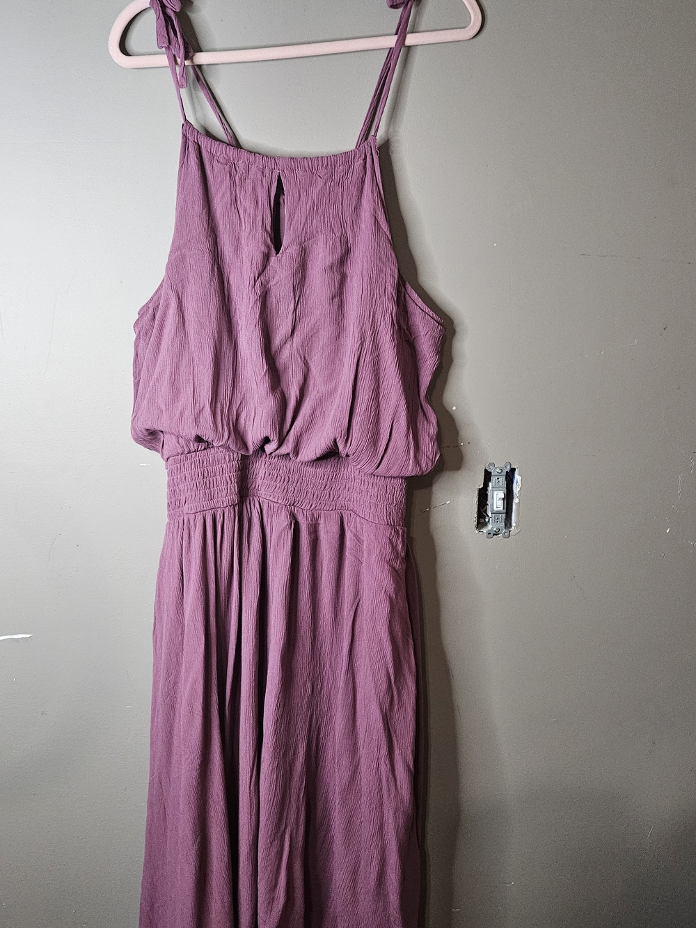 Women's Sleeveless Maxi Dress - Mauve Ptp 22" Waist 16"-22" Material 100% Rayon
